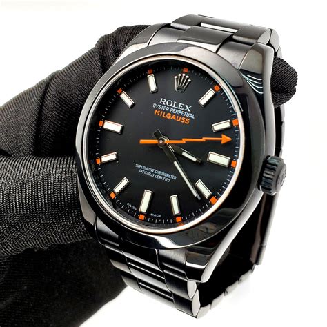 rolex milgauss pvd.